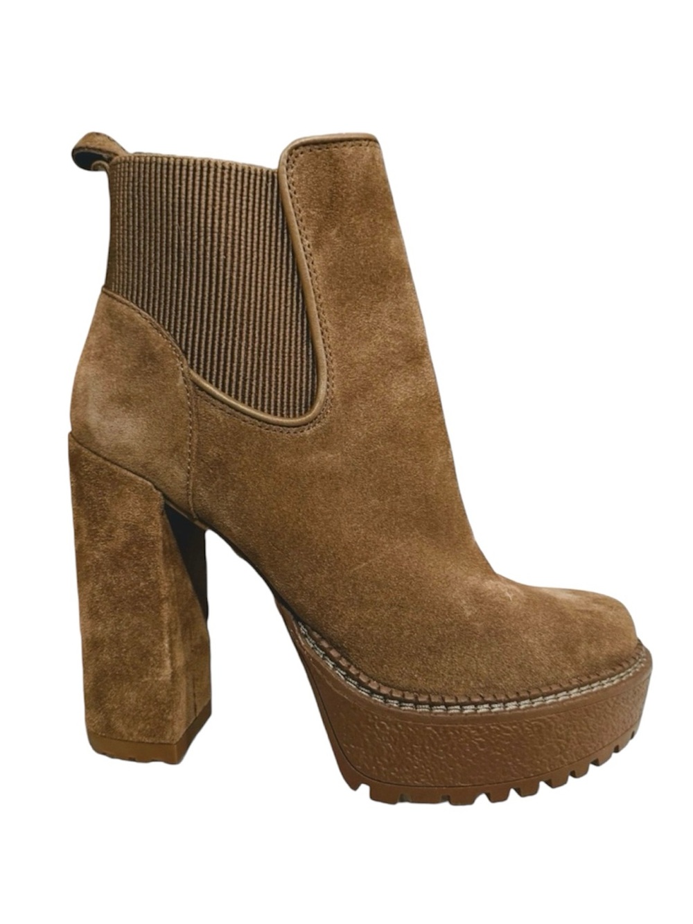 Gianni Bini Suede Lug Sole Platform Booties